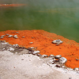 Vibrant Orange Deposits